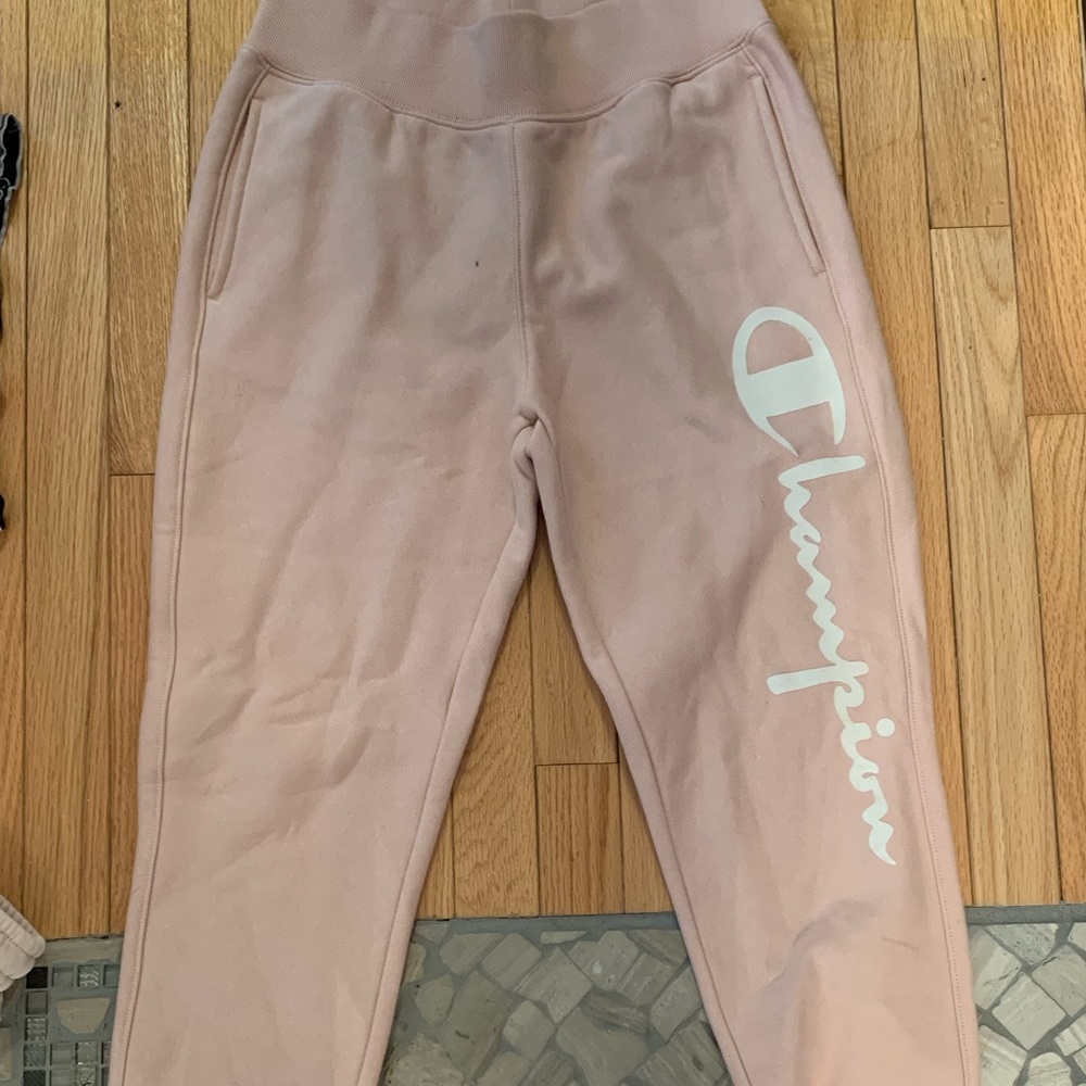 Light Pink Champion Sweatpants